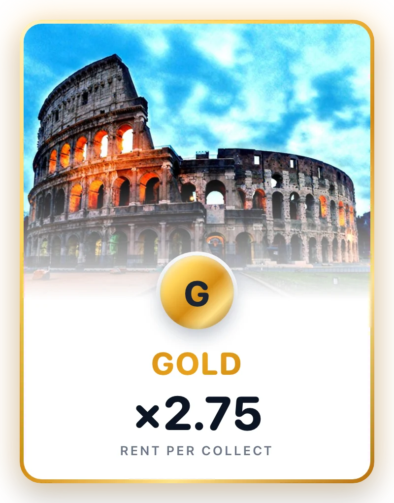 Gold upgrade: rent ×2.75